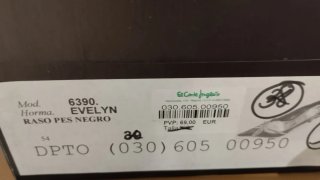 Zapatos de tacón fiesta negros y dorados talla 37
