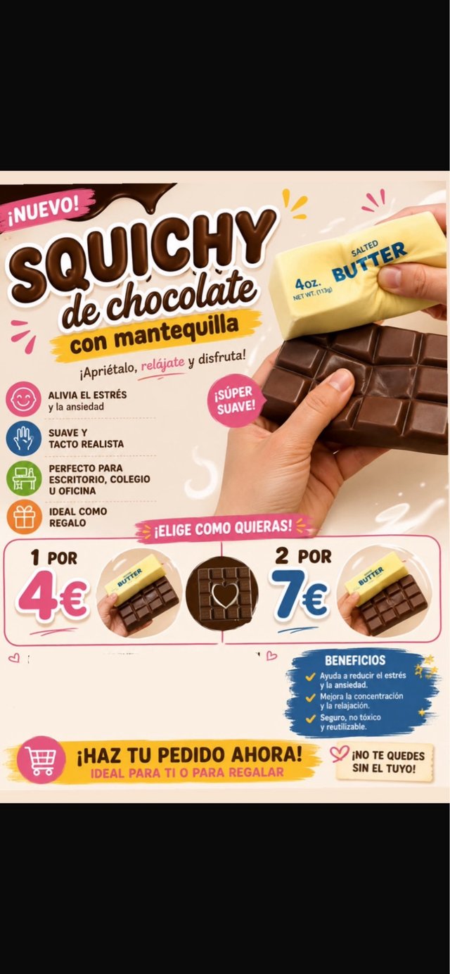 Squishy Chocolate con Mantequilla