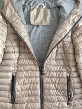 Chaqueta beige brillante mujer XXL