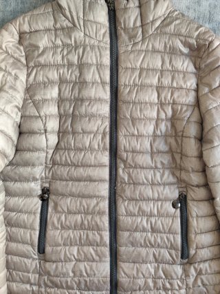 Chaqueta beige brillante mujer XXL