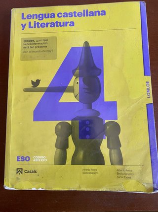 Libro Lengua 4 ESO Ed. Casals Código abierto