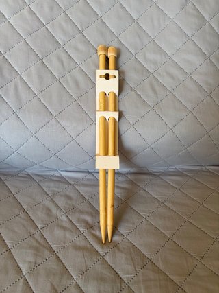 Agujas de punto de bambú 12 mm