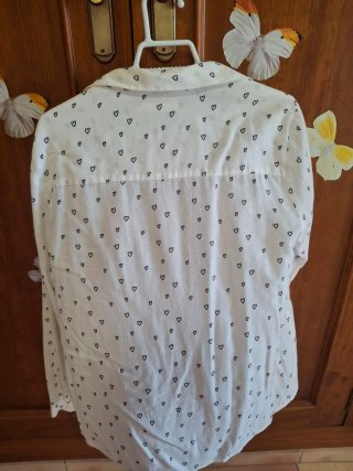Camisa Zara Niña Estampado Corazones
