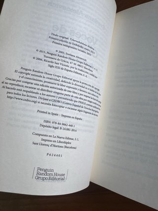 Libro: Voces de Chernóbil: crónica del futuro