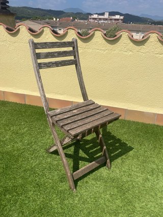 Silla plegable madera IKEA 4 unidades