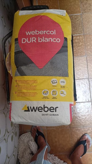 Webercol DUR Blanco Mortero Cola Exterior 4 sacos