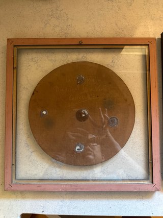 Dos Cuadros Decorativo Cerámica y Metal