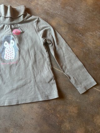 2 Camisetas cuello alto niña T.3 años