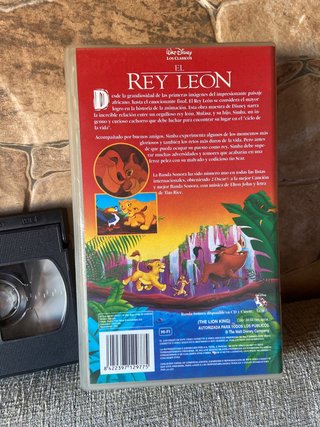 El Rey León VHS Clásicos Disney Español