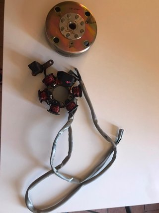 Bobina Estator y Volante Magnetico Vespino