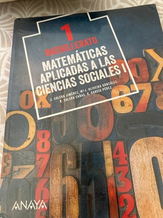 Matemáticas aplicadas a las ciencias sociales I...