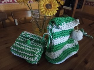 Bolsos de crochet hechos a mano