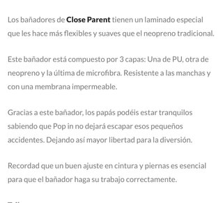 Bañador aprendizaje Pop-in Talla M