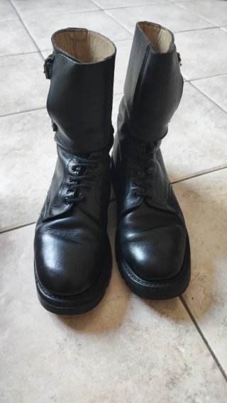 Anfibi Militari Vintage Esercito Italiano 2 Fibbie