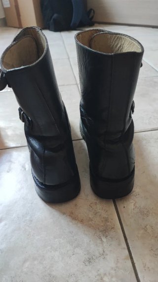 Anfibi Militari Vintage Esercito Italiano 2 Fibbie