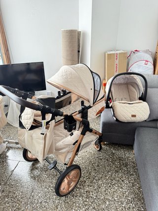Cochecito bebé 3 en 1: capazo, silla y portabebés