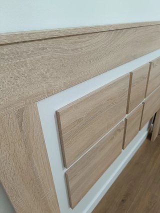 Cabecero mesitas de noche + Cómoda
