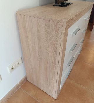 Cabecero mesitas de noche + Cómoda