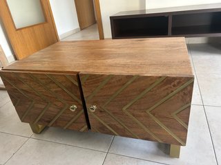 Mesa de centro madera y metal