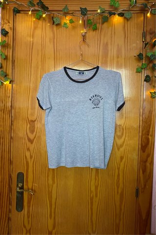 Camiseta Pull&Bear Gris Talla S