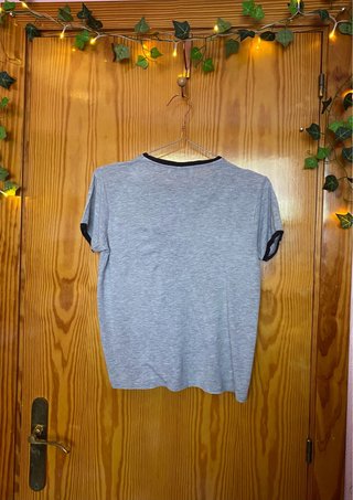 Camiseta Pull&Bear Gris Talla S