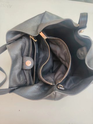 Bolso Uterqüe Piel Negro