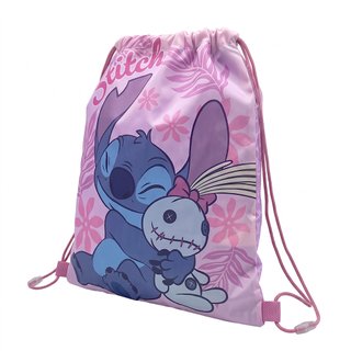 Mochila de Cuerdas Stitch Personaje Azul