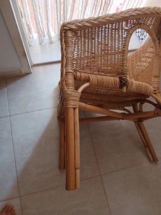 Butaca de mimbre