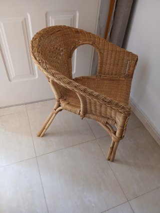 Butaca de mimbre