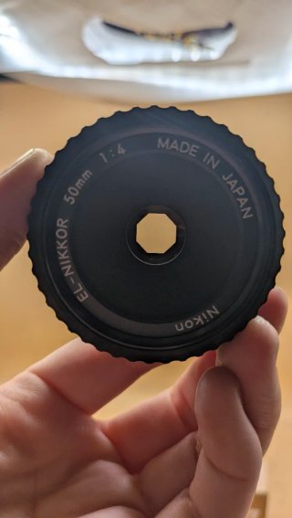 Nikon EL-Nikkor 50mm f/4 N Objetivo Nuevo
