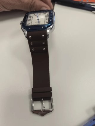 Reloj Cartier Azul y Marrón