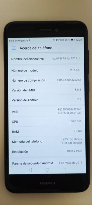 HUAWEI P8 lite Negro