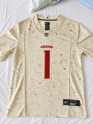 Camiseta NFL Arizona 1 Nike Beige/Rojo