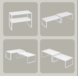 2 Scaffali Organizzatori Metallici