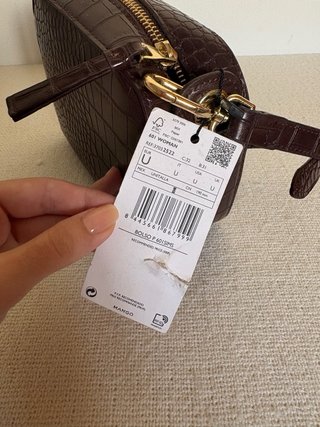 Bolso bandolera Mango efecto piel cocodrilo
