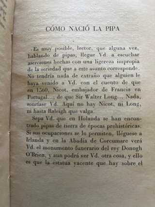 El arte de fumar en pipa, Joaquin Verdaguer, 1943
