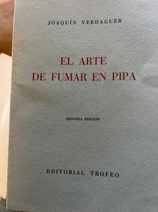 El arte de fumar en pipa, Joaquin Verdaguer, 1943