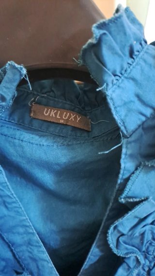 Camicia UKLUXY volant manica corta M
