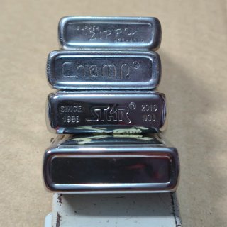 Lotto di 6 accendini tipo Zippo