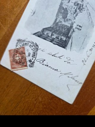 Cartolina Napoli 1901 Torretta Via di Piedigrotta