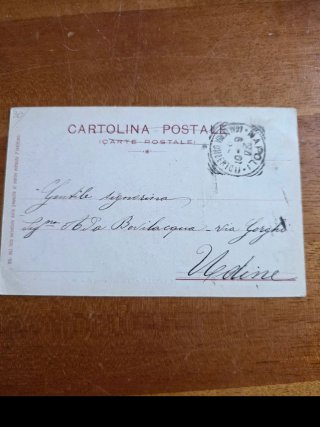 Cartolina Napoli 1901 Torretta Via di Piedigrotta