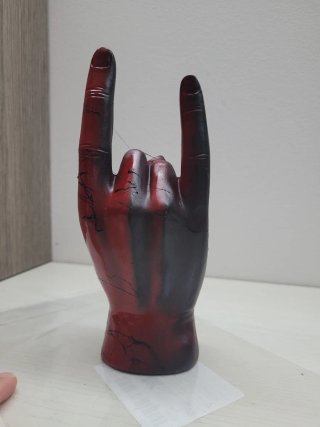 Mano Corna Portafortuna Rossa