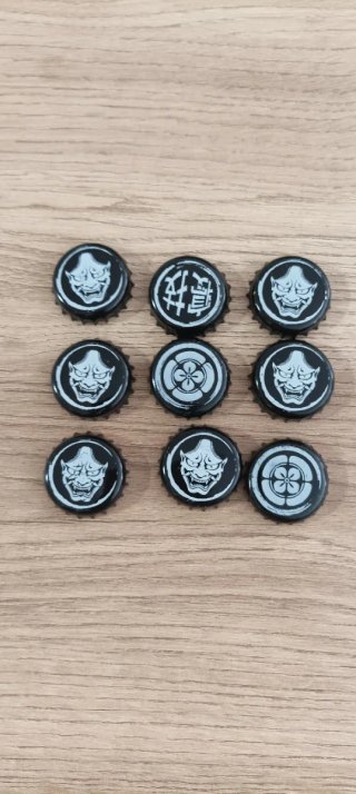 Colección 9 Chapas Cerveza Japonesas
