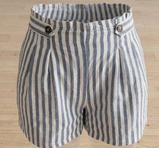 Pantalones de lino a rayas