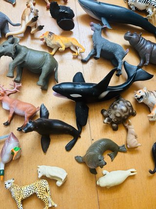 Lote 62 animales, la mayoría Schleich