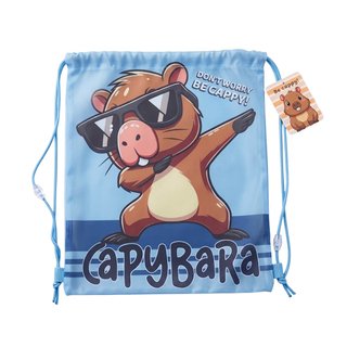 Mochila Capibara con Gafas y Cordones