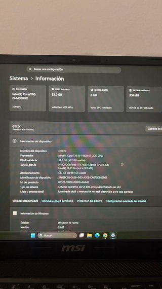 MSI SWORD 16 i9-14900HX 32GB 1TB SSD