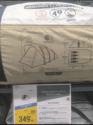 Tenda da campeggio Quechua Airseconds 4.1