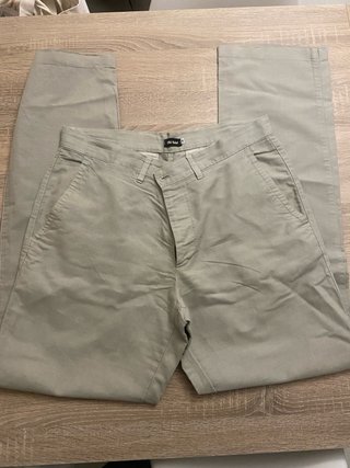 Pantalones Chino Old Ridel Hombre Verde Oli