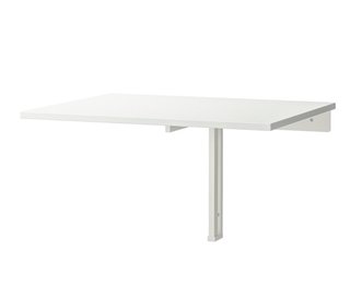 Mesa plegable de pared blanca